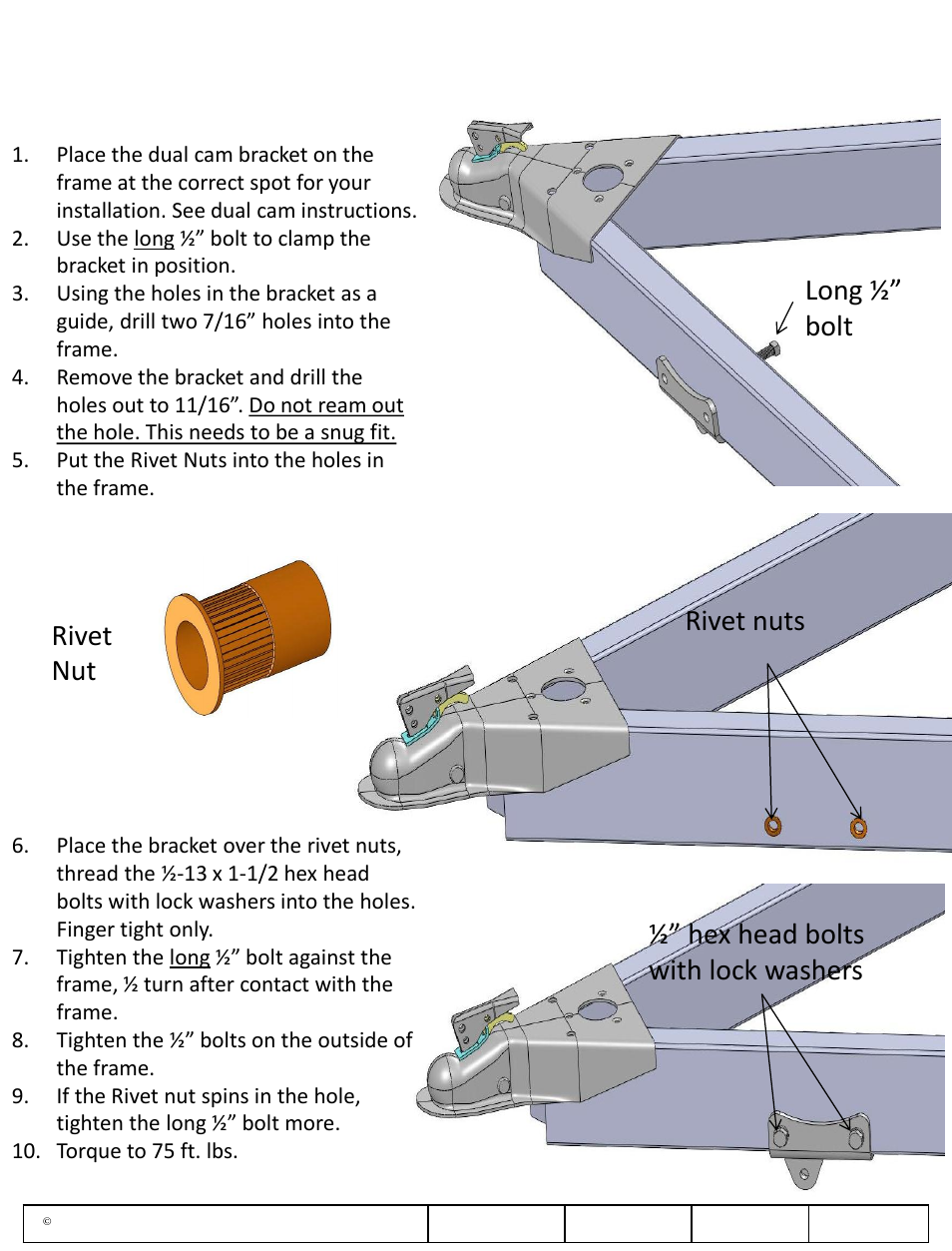 Draw-Tite 58507 DUAL CAM HP ACCESSORY User Manual | 3 pages