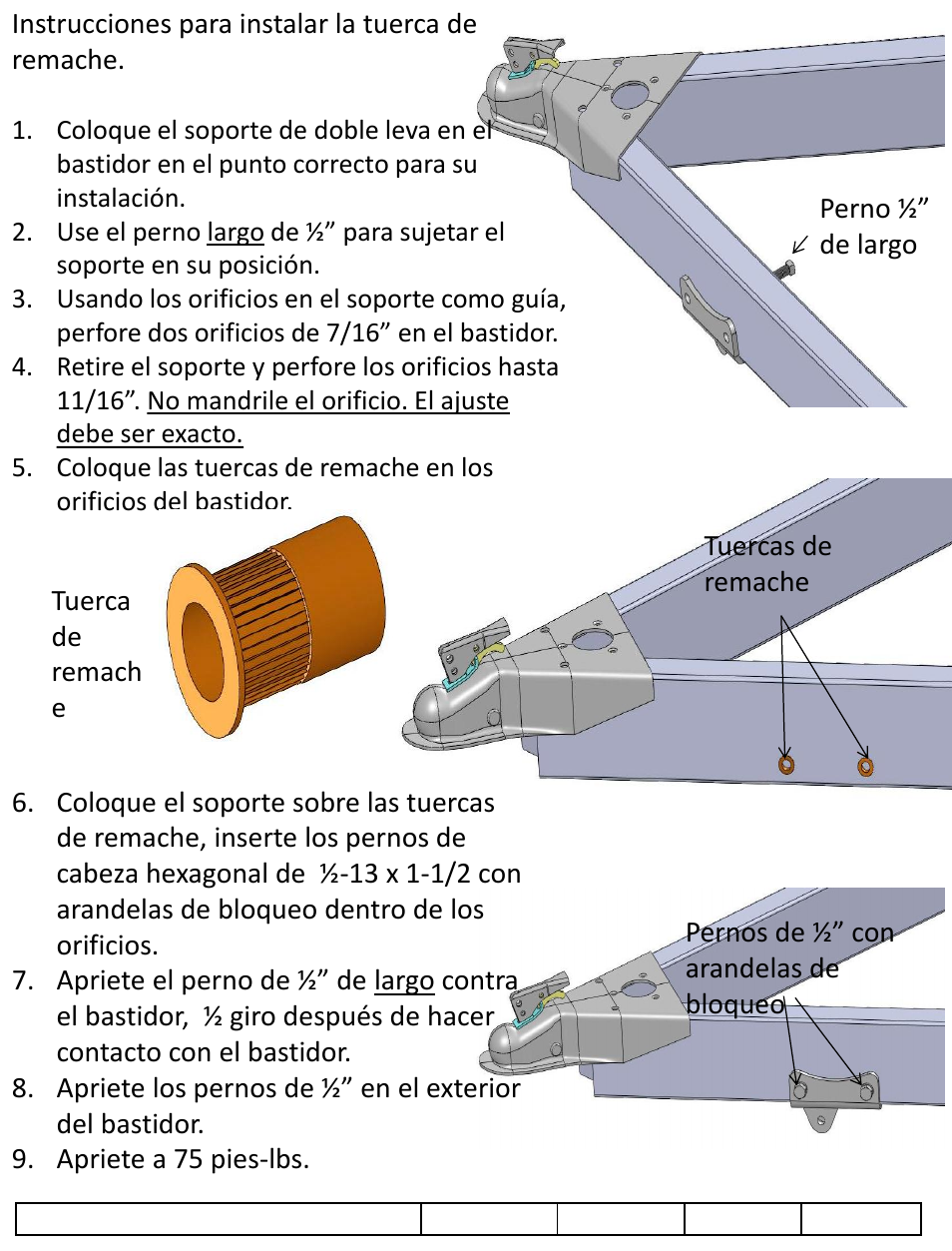 Draw-Tite 58507 DUAL CAM HP ACCESSORY User Manual | Page 3 / 3