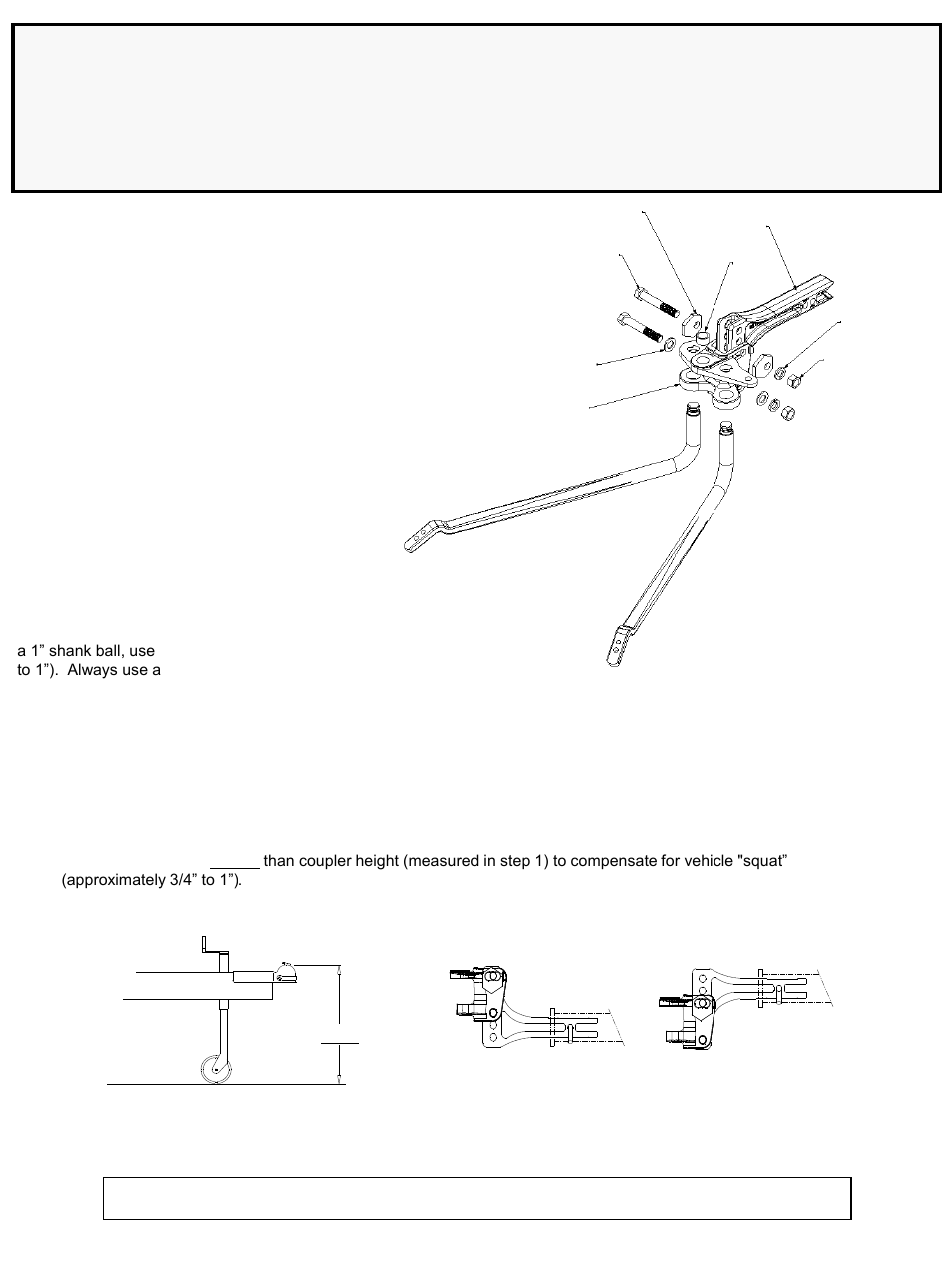 Draw-Tite 3203 ROUND BAR WT. DIST. User Manual | 4 pages