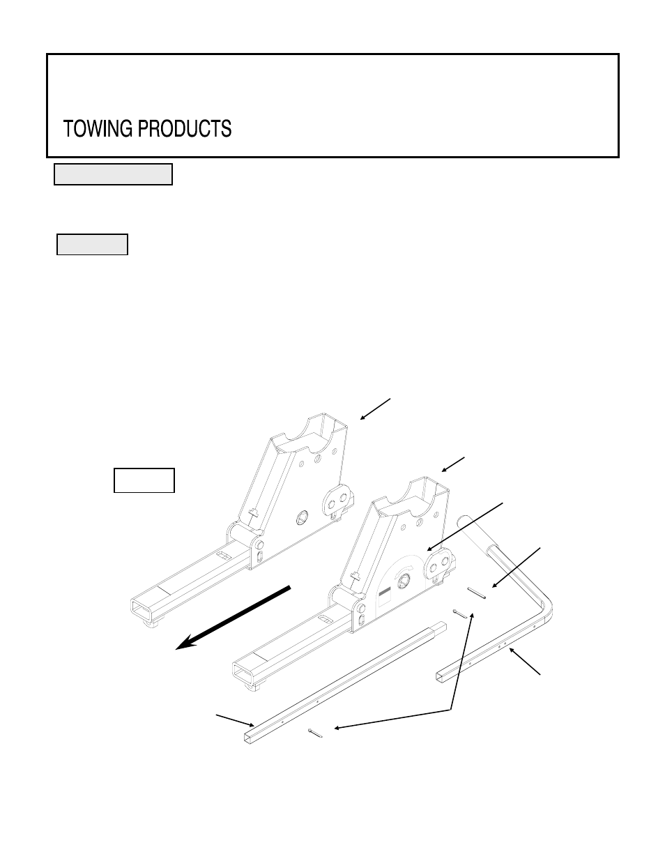 Draw-Tite 30048 SQUARE TUBE SLIDER User Manual | 7 pages