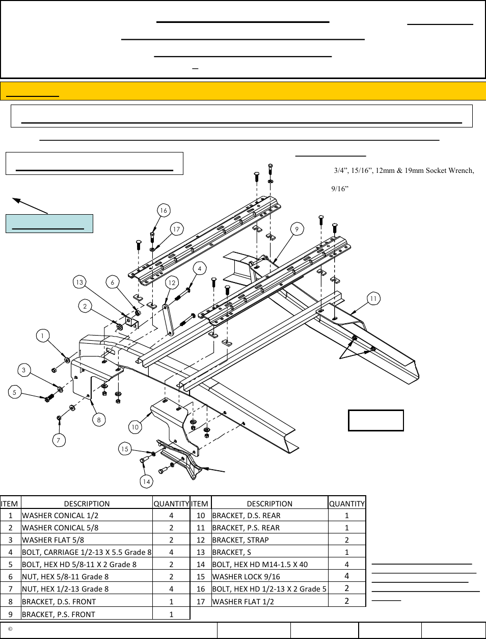 Draw-Tite 50084 CUSTOM QUICK INSTALL BRACKETS User Manual | 15 pages