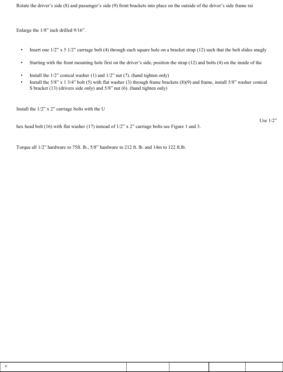 Draw-Tite 50084 CUSTOM QUICK INSTALL BRACKETS User Manual | Page 3 / 15