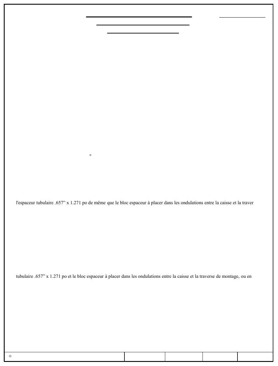 Instructions, D'installation, Numéro de pièce | Draw-Tite 50054 CUSTOM QUICK INSTALL BRACKETS User Manual | Page 20 / 21