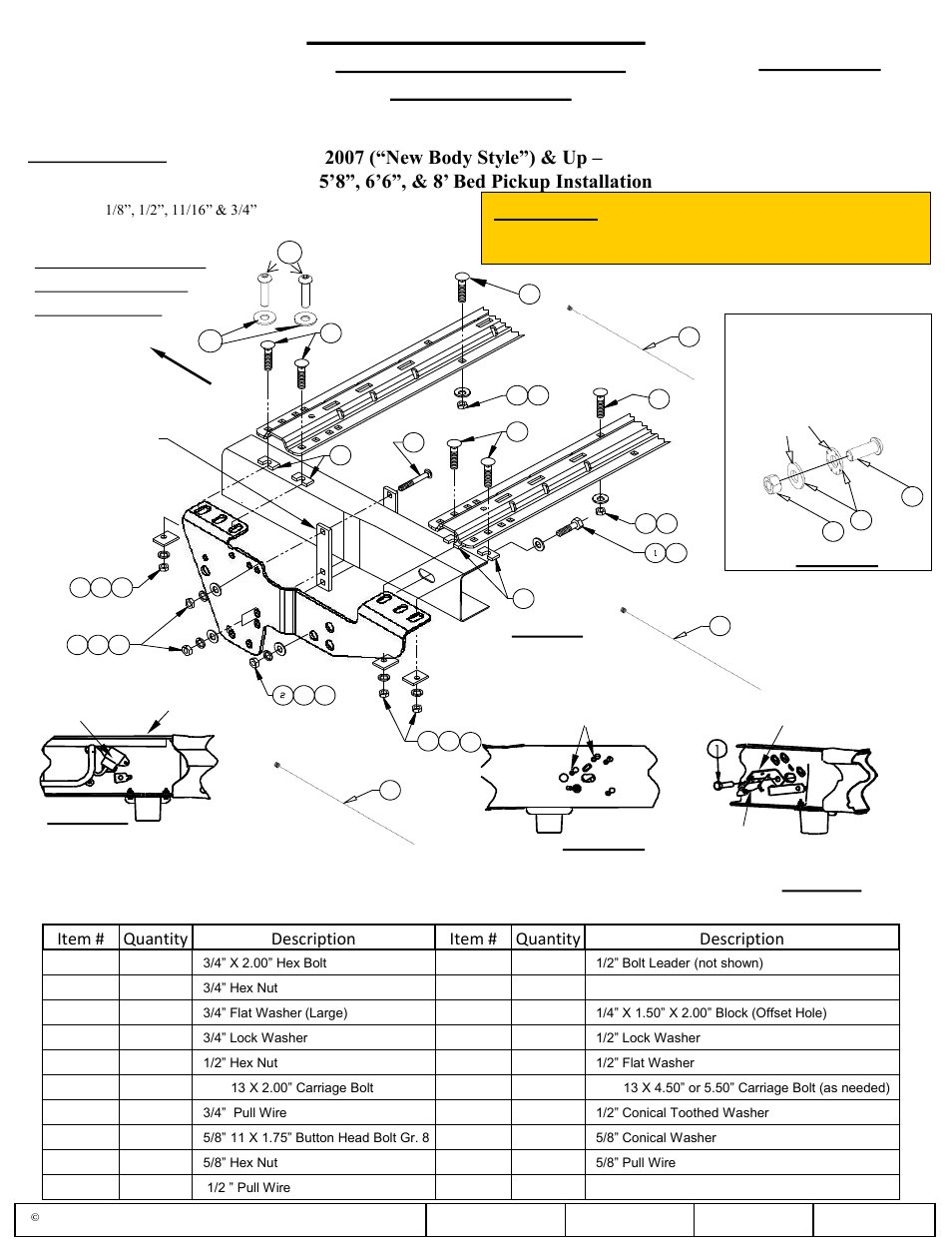 Draw-Tite 50064 CUSTOM QUICK INSTALL BRACKETS User Manual | 33 pages
