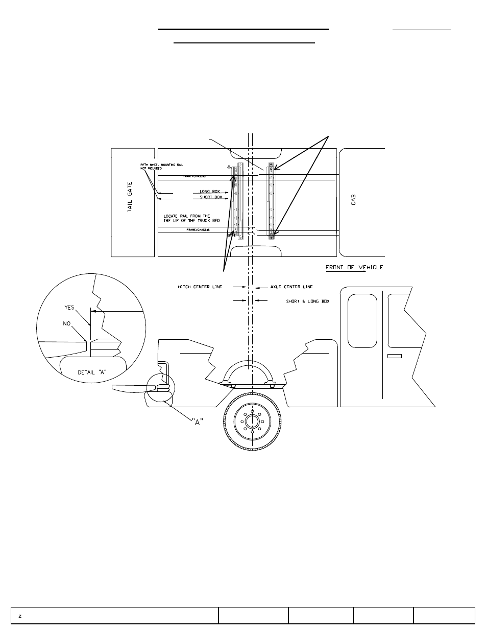 Installation instructions, Position the rail, Part number | Draw-Tite 58433 ADAPTER KIT User Manual | Page 3 / 4