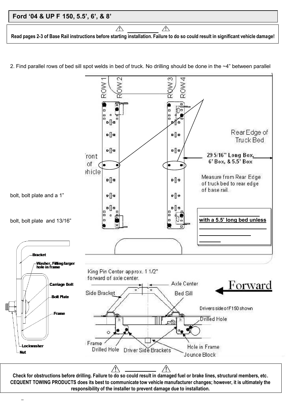 Draw-Tite 58426 ADAPTER KIT User Manual | 2 pages