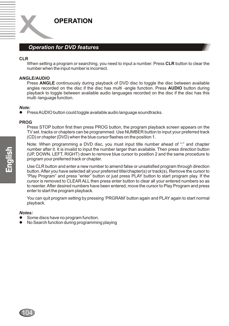 Operation | Xoro HSD 4000 User Manual | Page 104 / 124