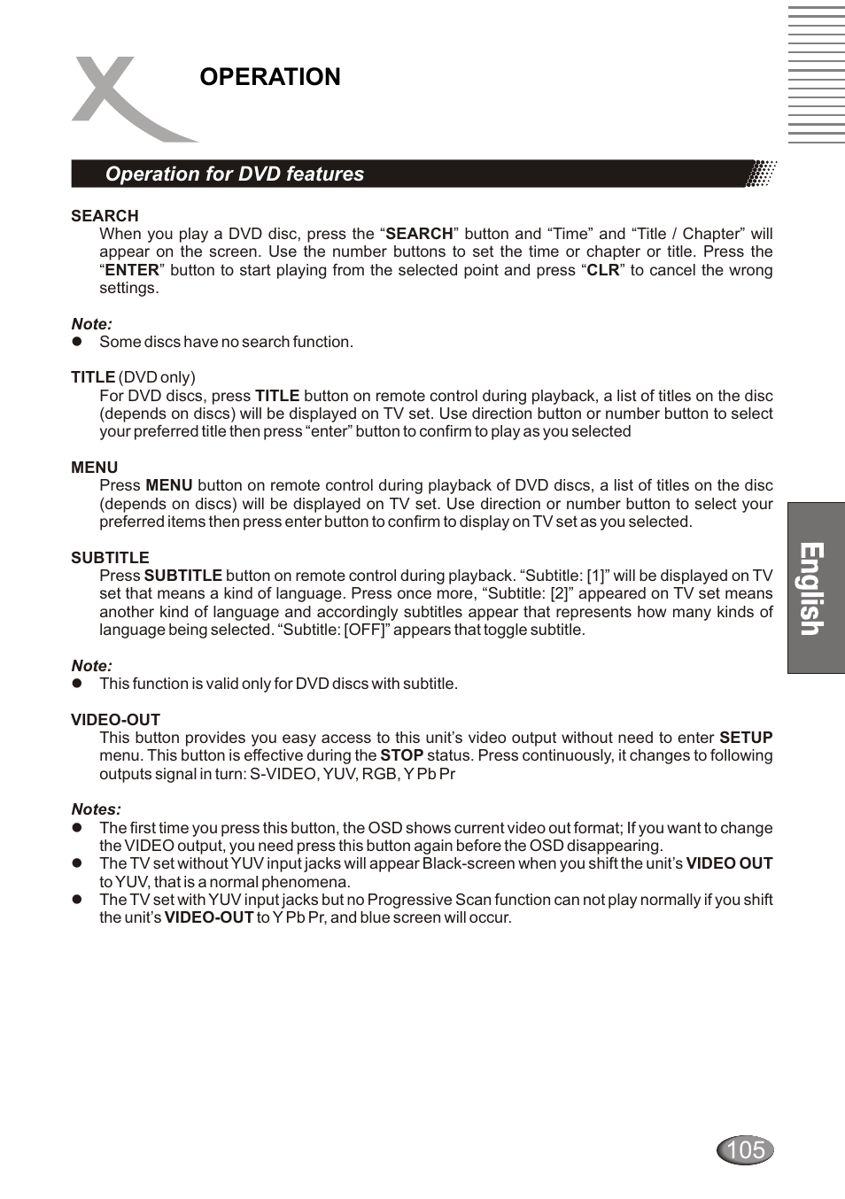 Operation | Xoro HSD 4000 User Manual | Page 105 / 124