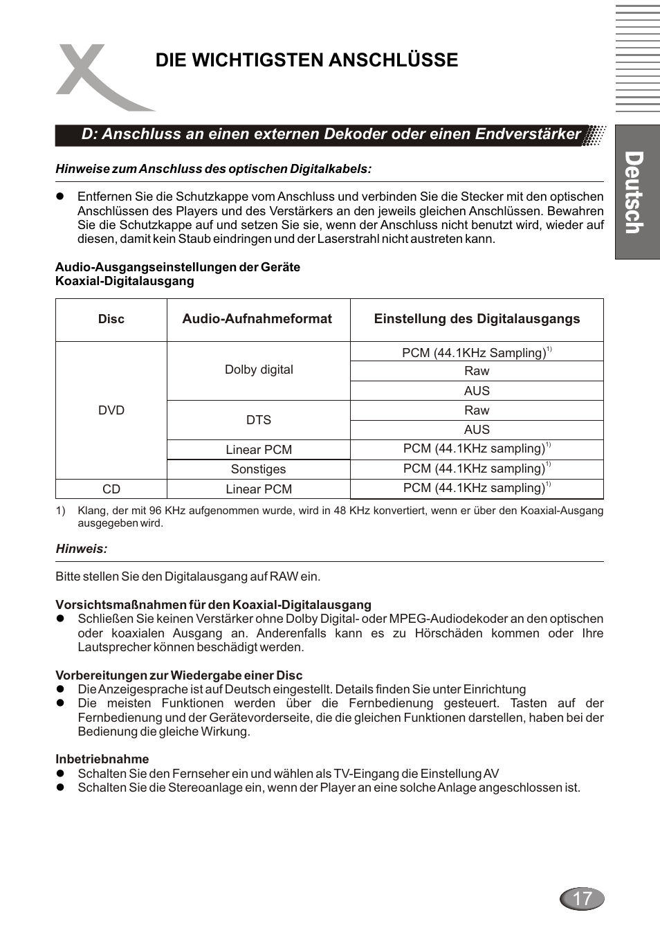 Die wichtigsten anschlüsse | Xoro HSD 4000 User Manual | Page 17 / 124