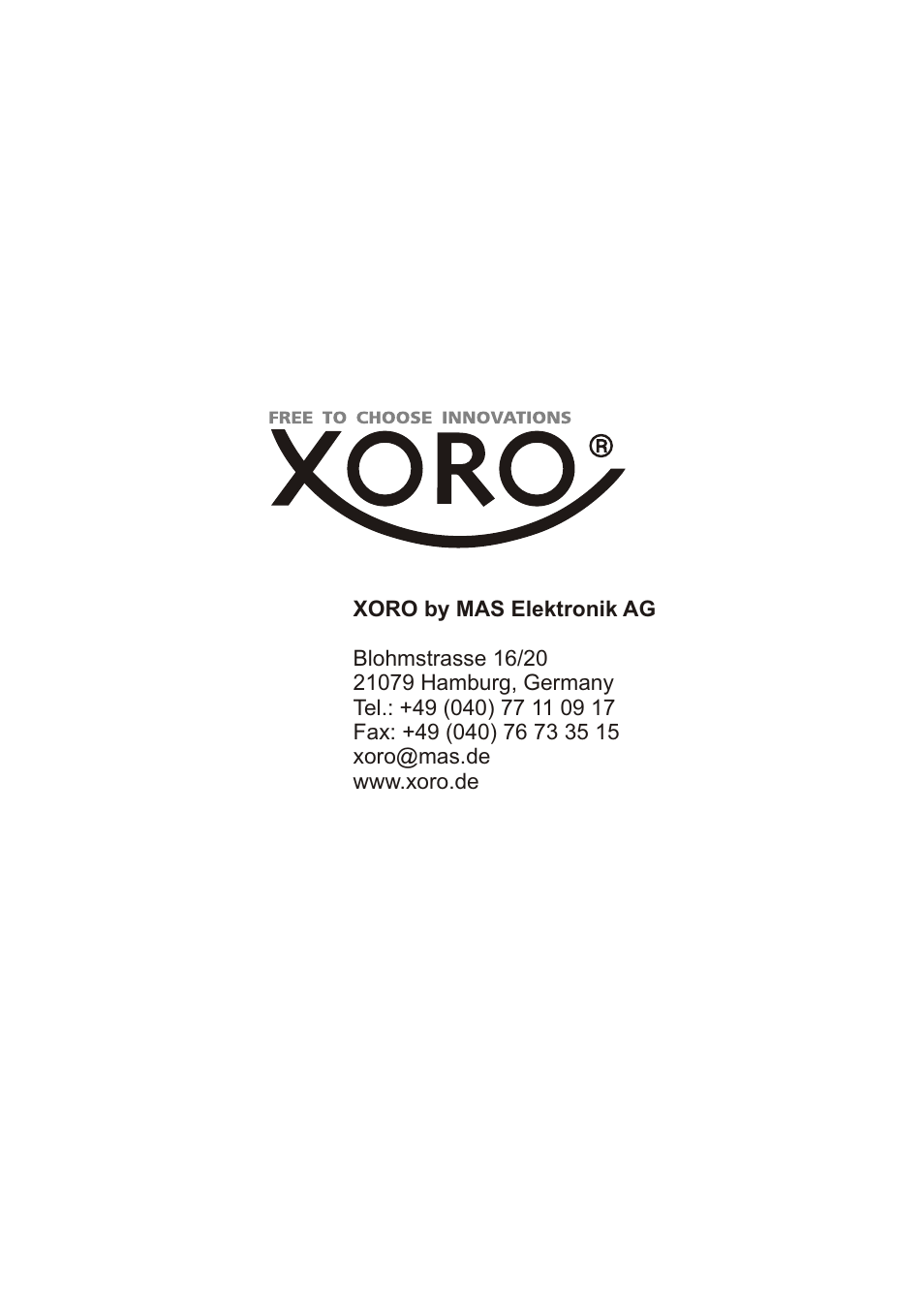 Xoro HSD 4000 User Manual | Page 40 / 124