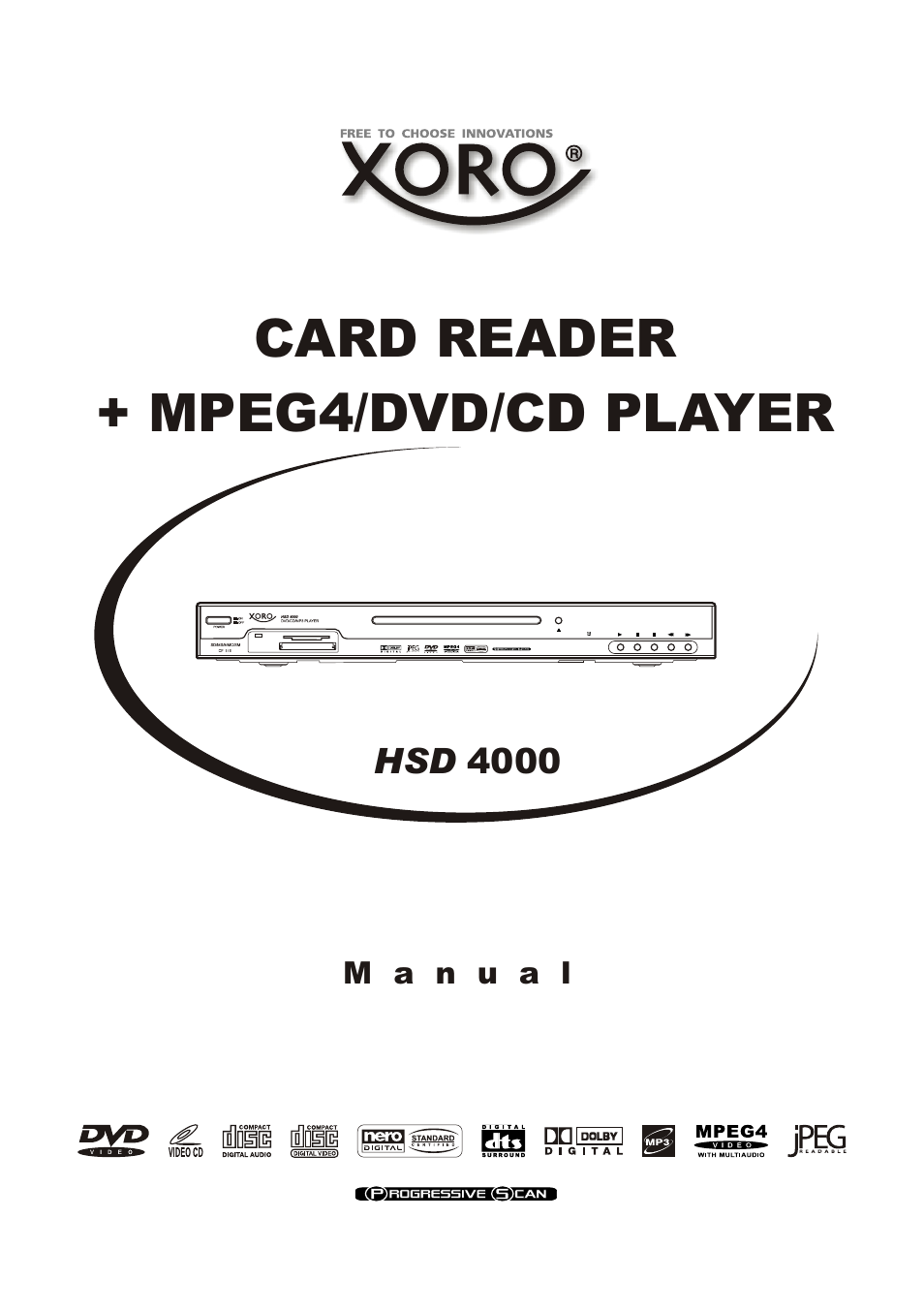 Card reader + mpeg4/dvd/cd player | Xoro HSD 4000 User Manual | Page 85 / 124
