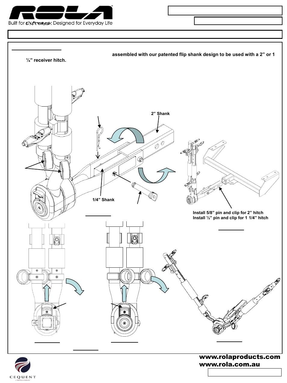 Draw-Tite 59508 BIKE CARRIER - NV2 - HITCH MOUNT User Manual | Page 3 / 15