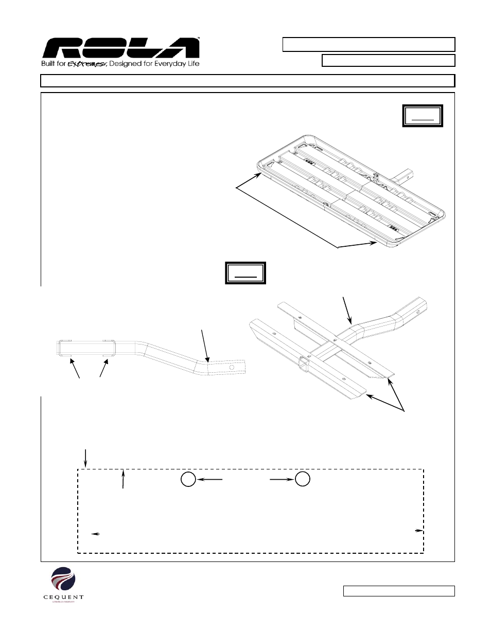 2” poly cargo carrier | Draw-Tite 59500 CARGO CARRIER - POLYPROPYLENE User Manual | Page 5 / 6