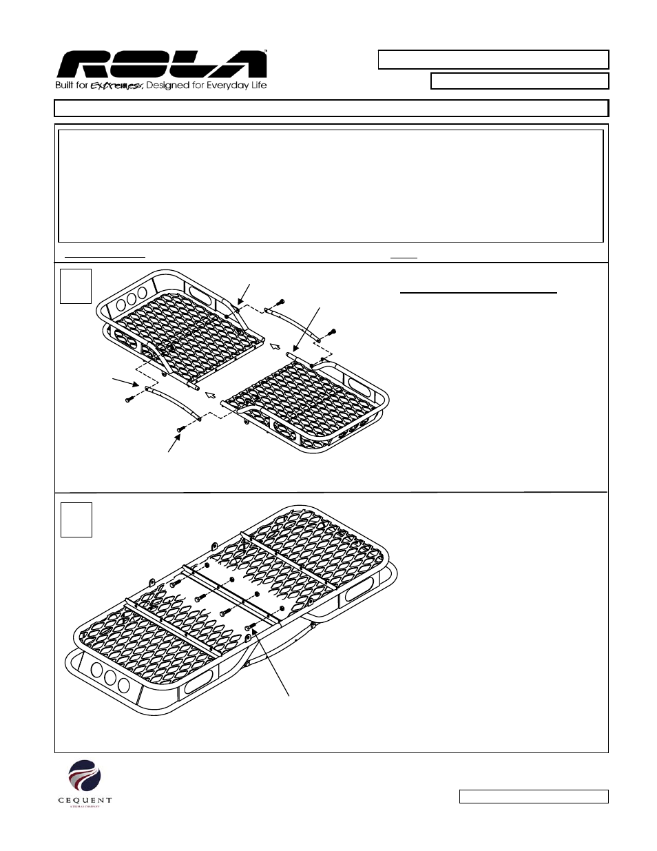 Draw-Tite 59502 CARGO CARRIER - HITCH MOUNTED User Manual | 6 pages