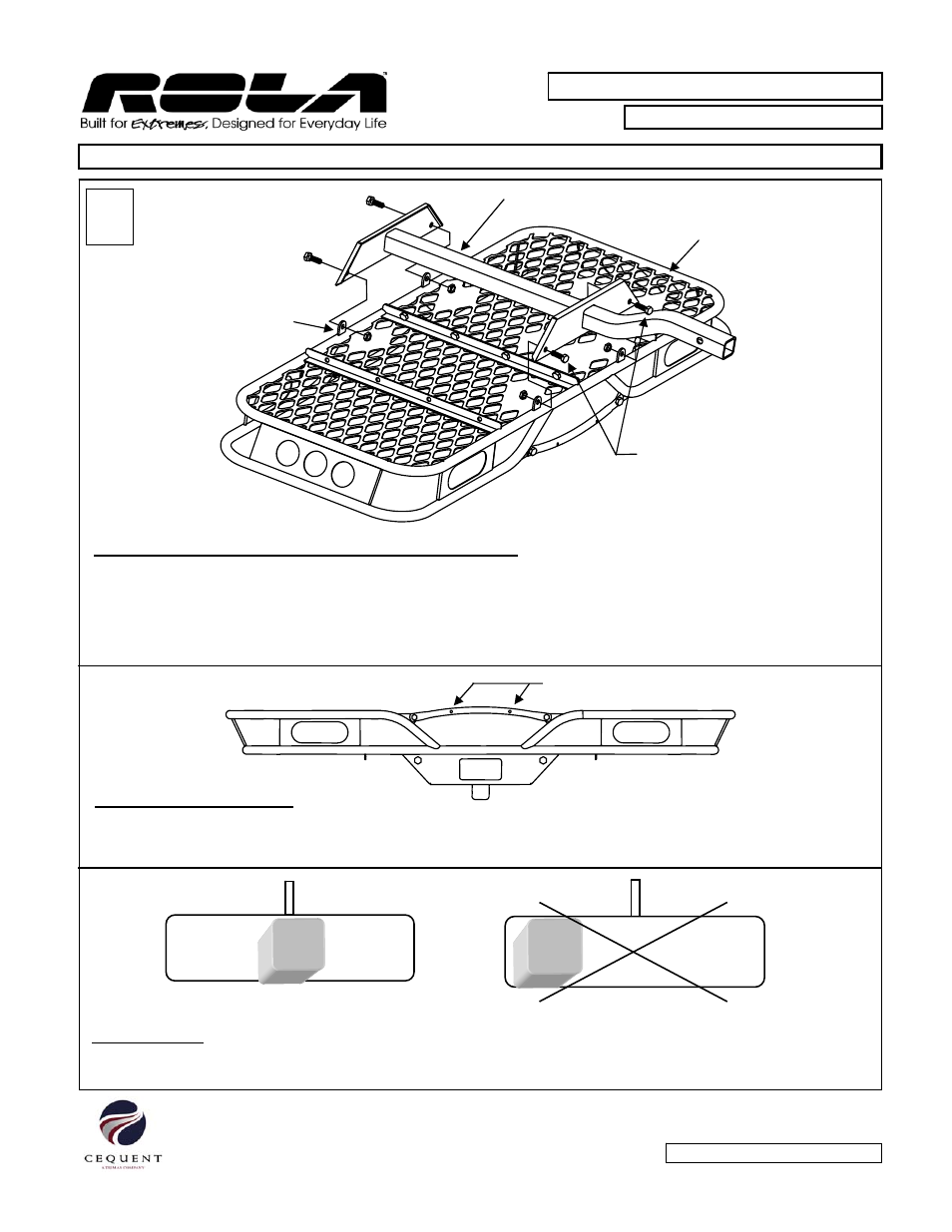 Draw-Tite 59502 CARGO CARRIER - HITCH MOUNTED User Manual | Page 4 / 6