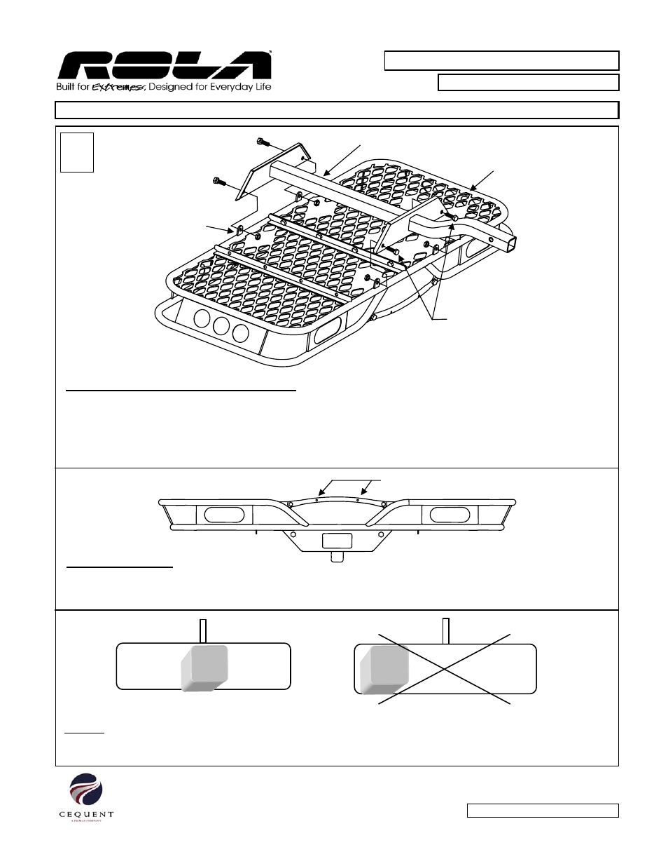 Draw-Tite 59502 CARGO CARRIER - HITCH MOUNTED User Manual | Page 6 / 6