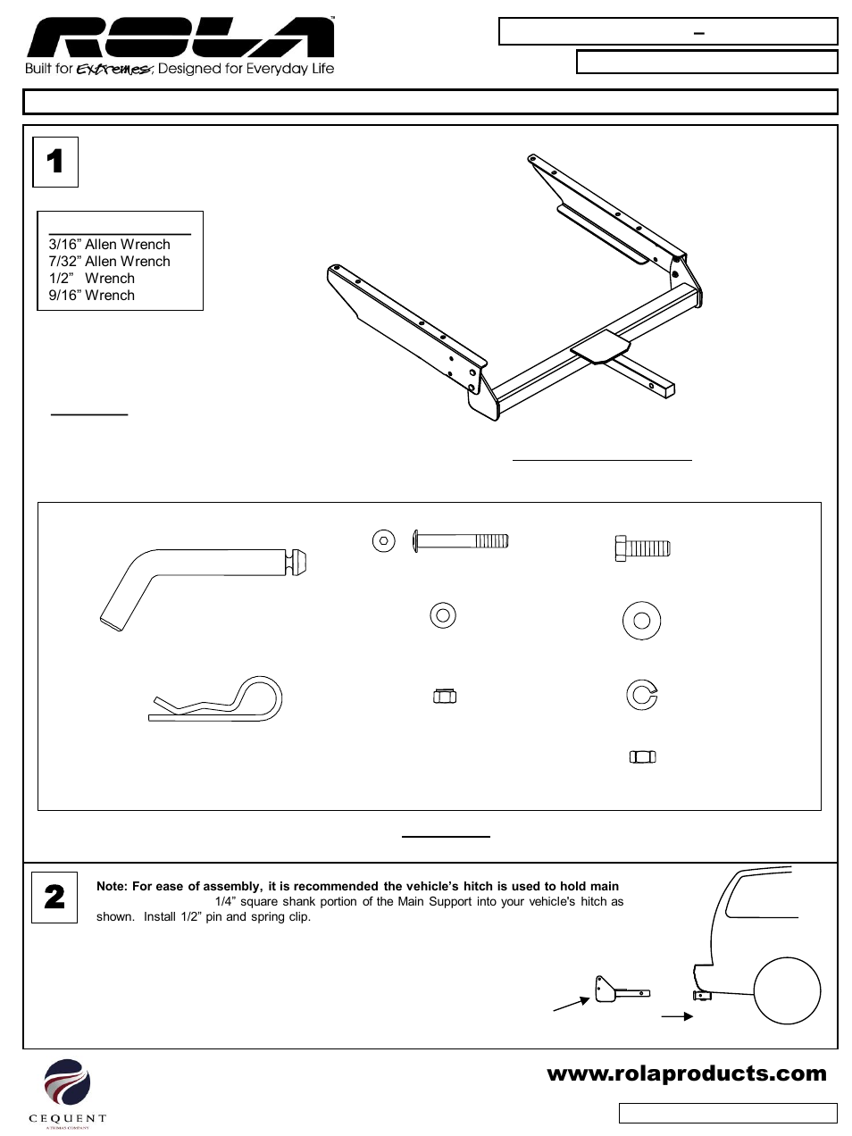 Draw-Tite 59108 ADVENTURE SYSTEM User Manual | 5 pages