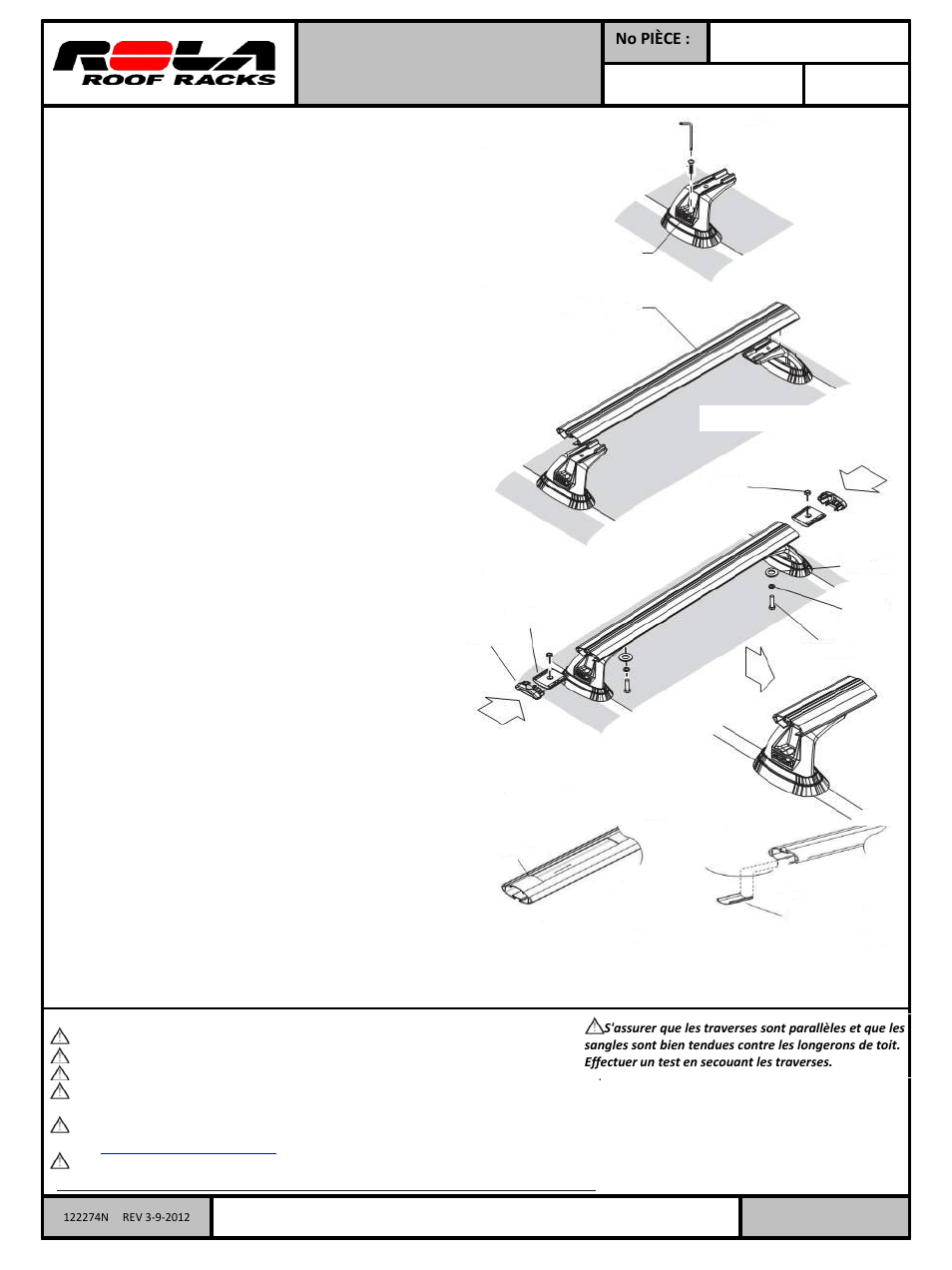 Slide number 6, Pg 2 de 2 | Draw-Tite 59715 ROOF RACK User Manual | Page 6 / 6