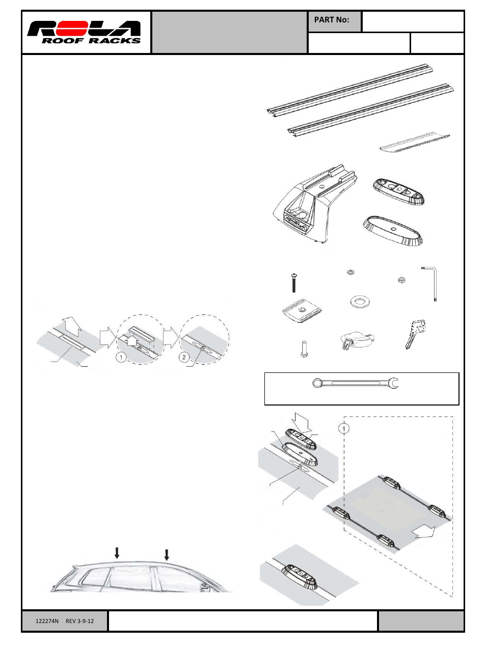 Draw-Tite 59834 ROOF RACK User Manual | 6 pages