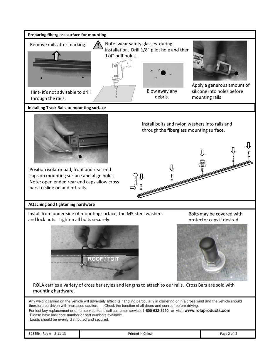 Draw-Tite 59855 ROOF RACK User Manual | Page 2 / 6