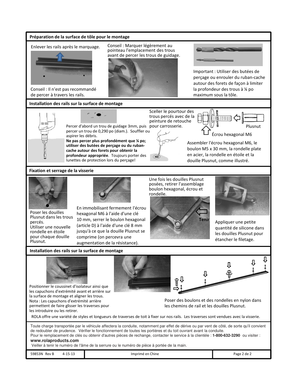 Draw-Tite 59853 ROOF RACK User Manual | Page 4 / 6