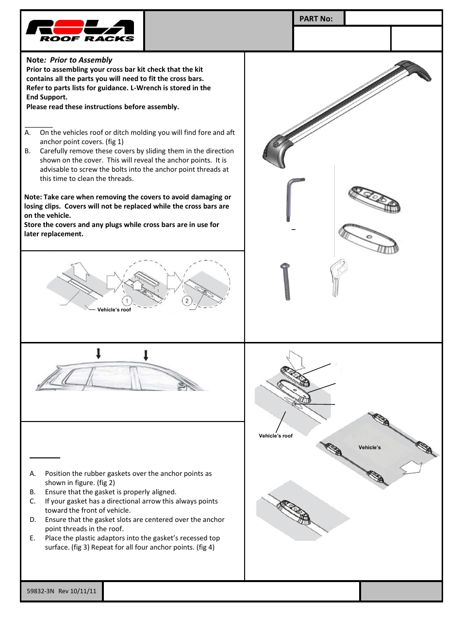Draw-Tite 59833 ROOF RACK User Manual | 6 pages