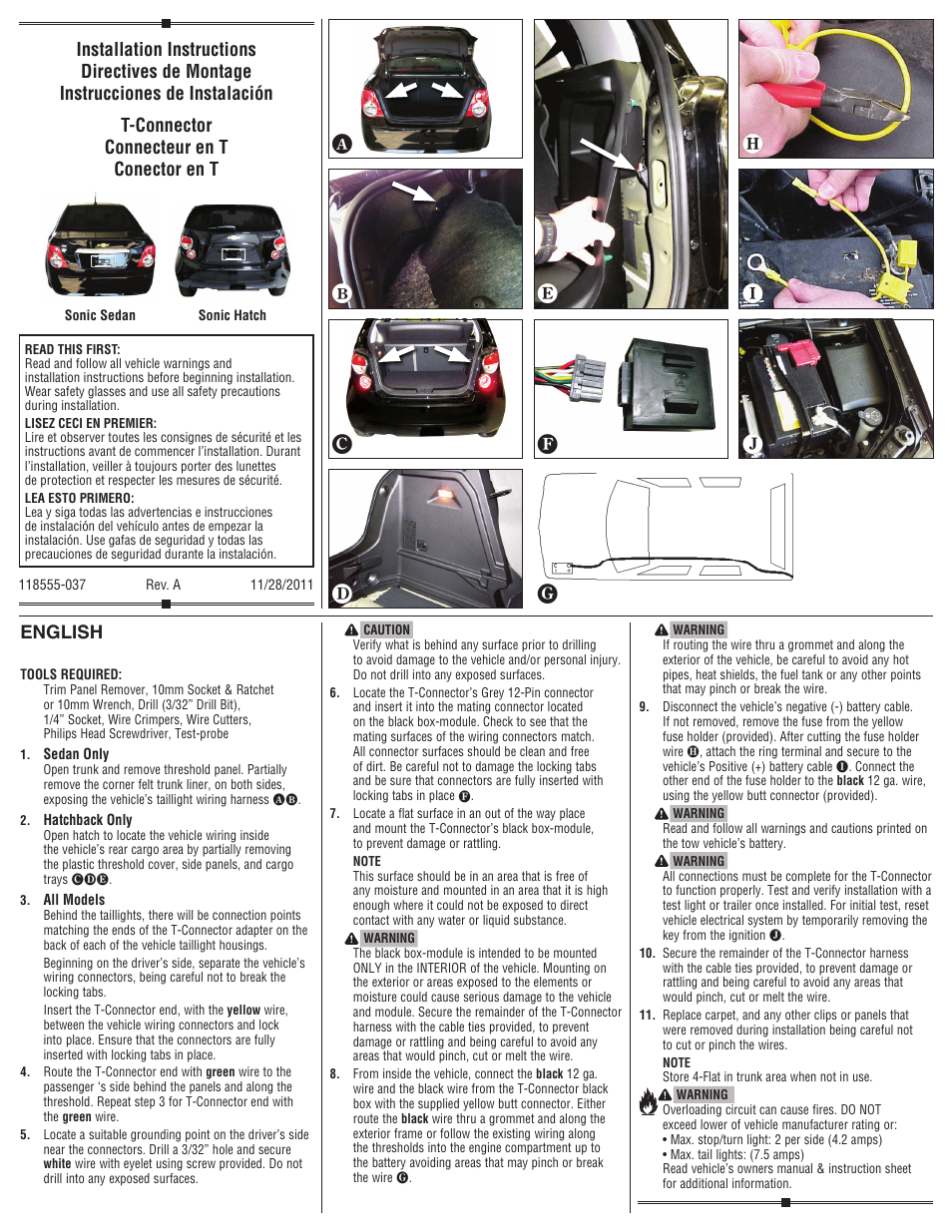 Draw-Tite 118555 T-ONE CONNECTOR User Manual | 2 pages