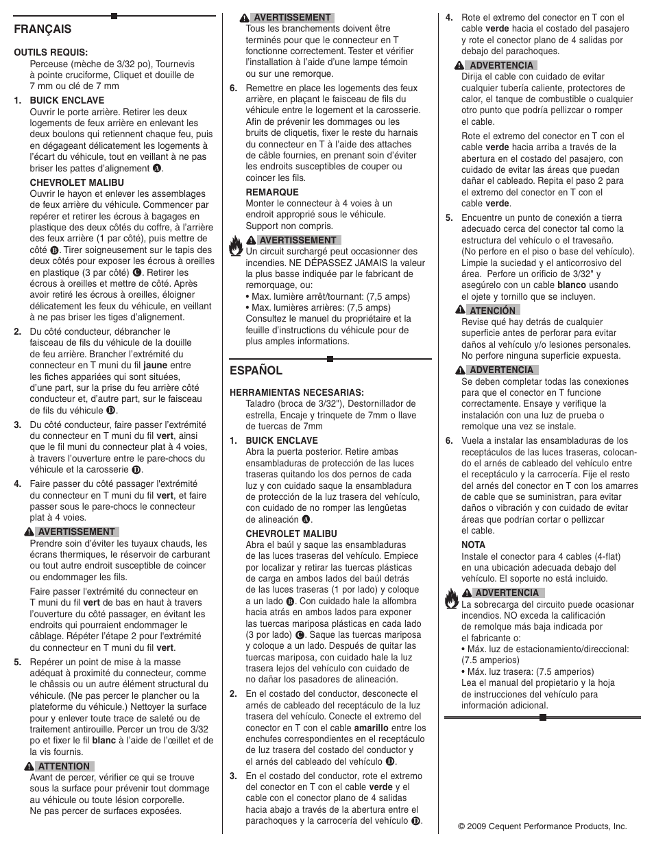 Draw-Tite 118450 T-ONE CONNECTOR User Manual | Page 2 / 2