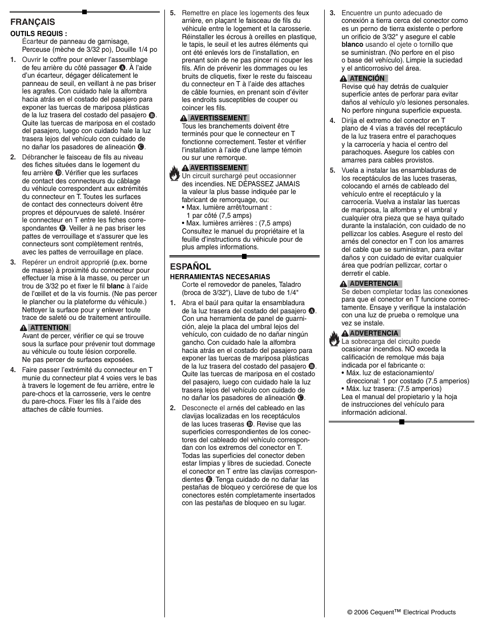 Draw-Tite 118417 T-ONE CONNECTOR User Manual | Page 2 / 2