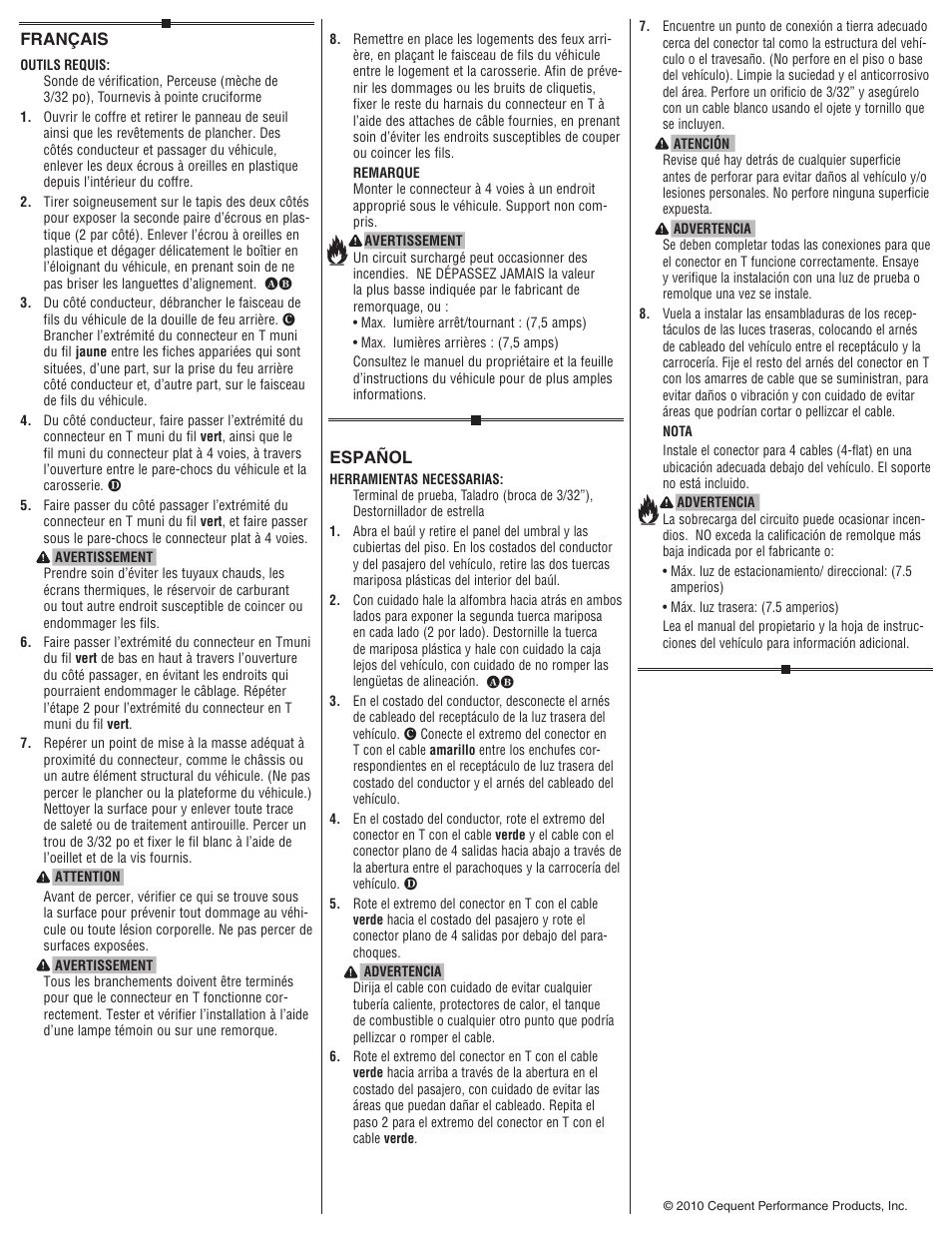 Draw-Tite 118512 T-ONE CONNECTOR User Manual | Page 2 / 2