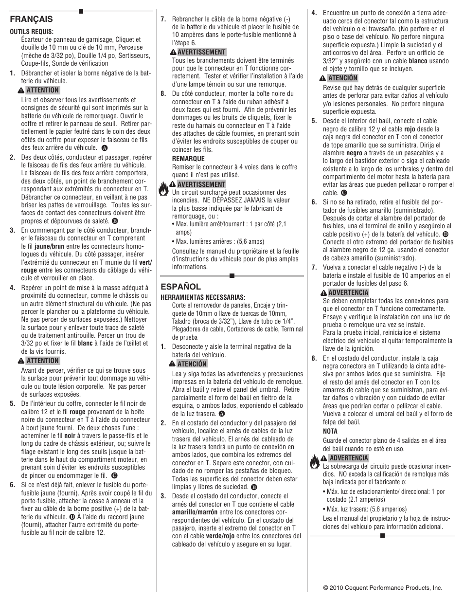 Draw-Tite 118508 T-ONE CONNECTOR User Manual | Page 2 / 2