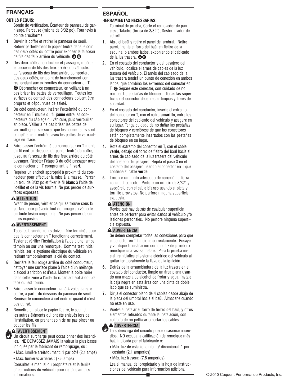 Draw-Tite 118514 T-ONE CONNECTOR User Manual | Page 2 / 2