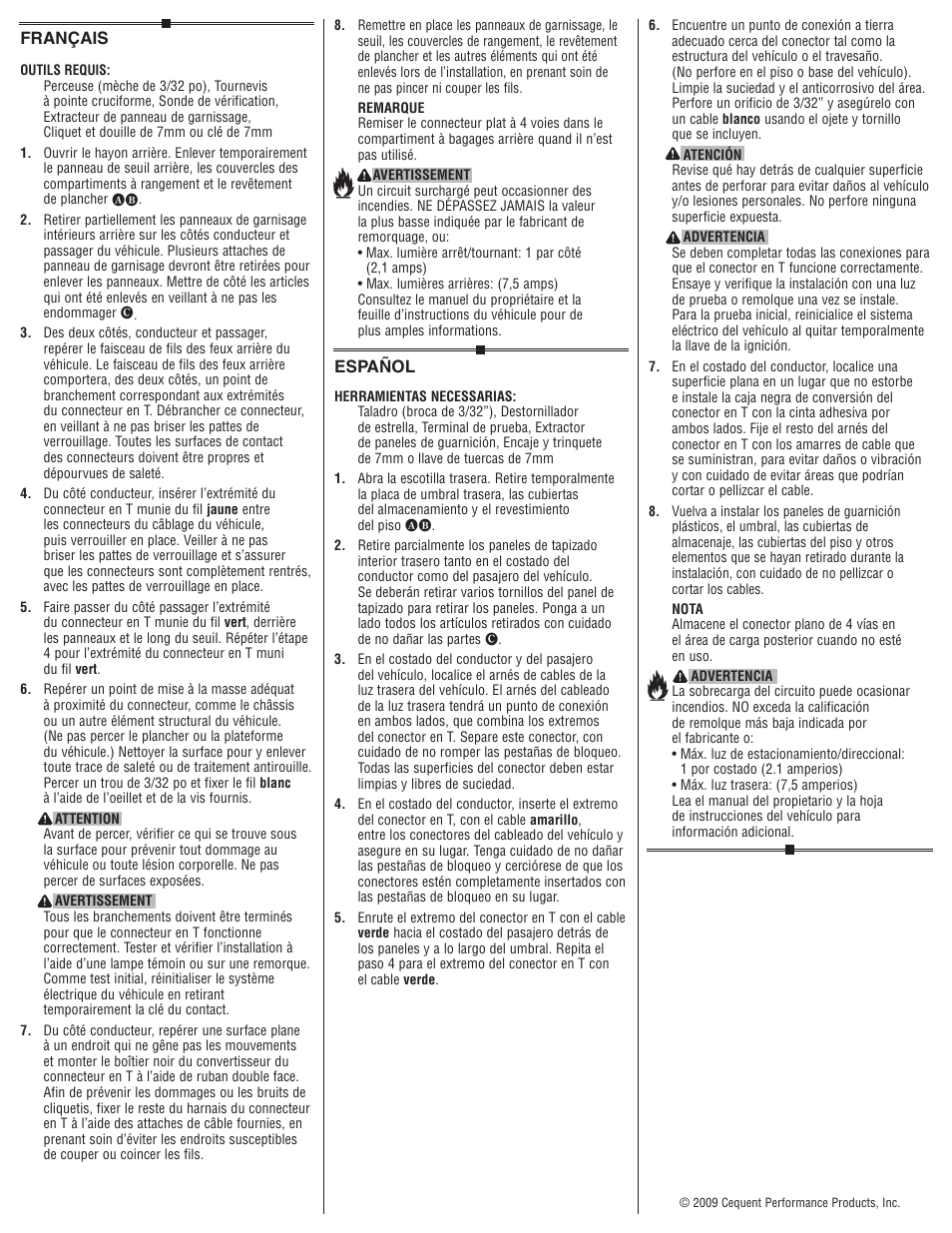 Draw-Tite 118485 T-ONE CONNECTOR User Manual | Page 2 / 2