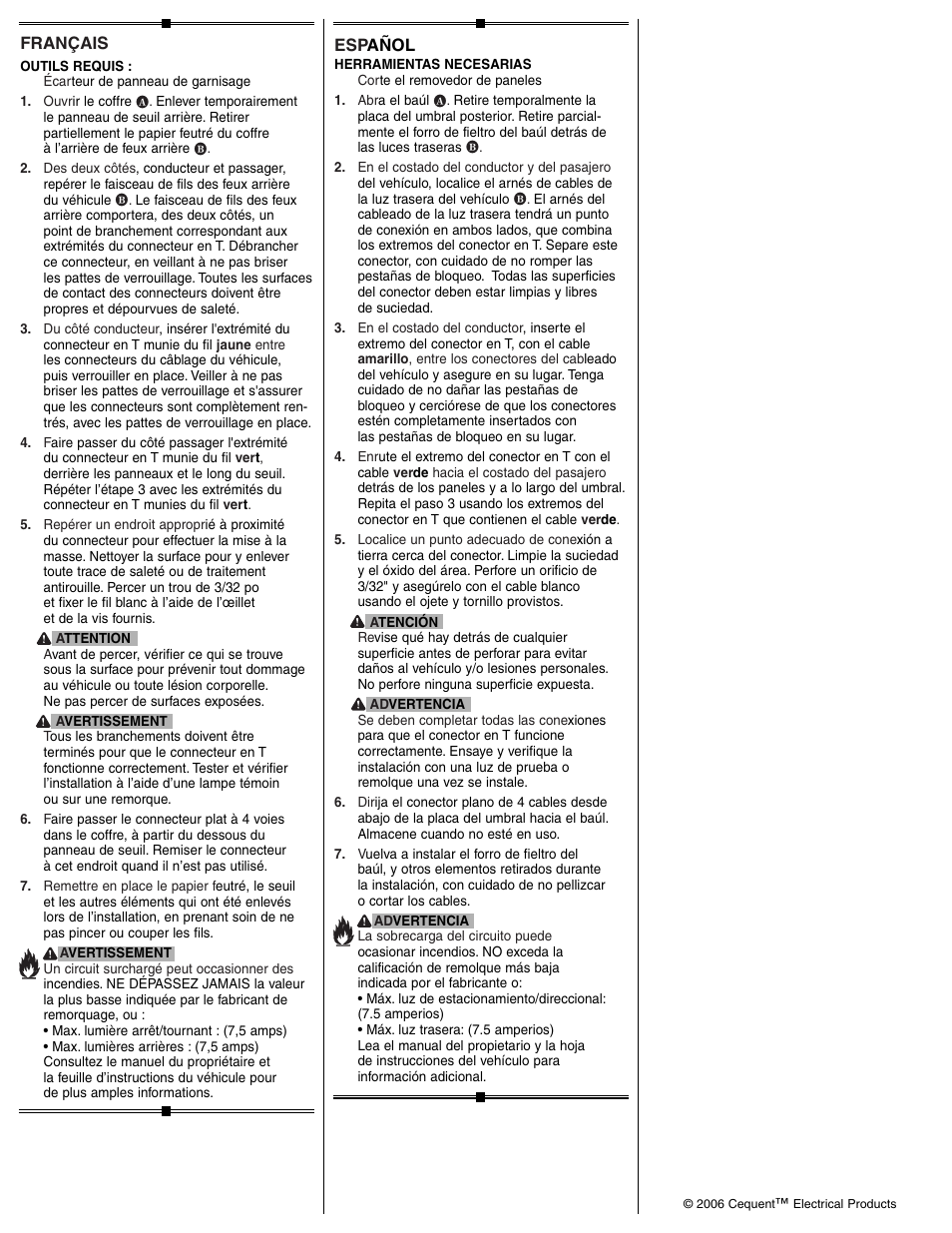 Draw-Tite 118419 T-ONE CONNECTOR User Manual | Page 2 / 2