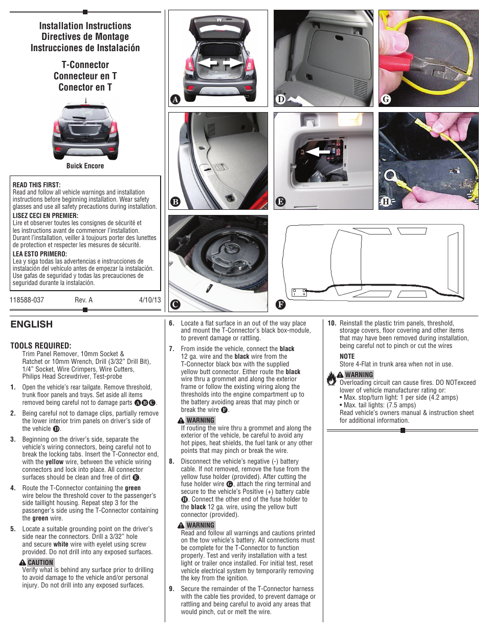 Draw-Tite 118588 T-ONE CONNECTOR User Manual | 2 pages