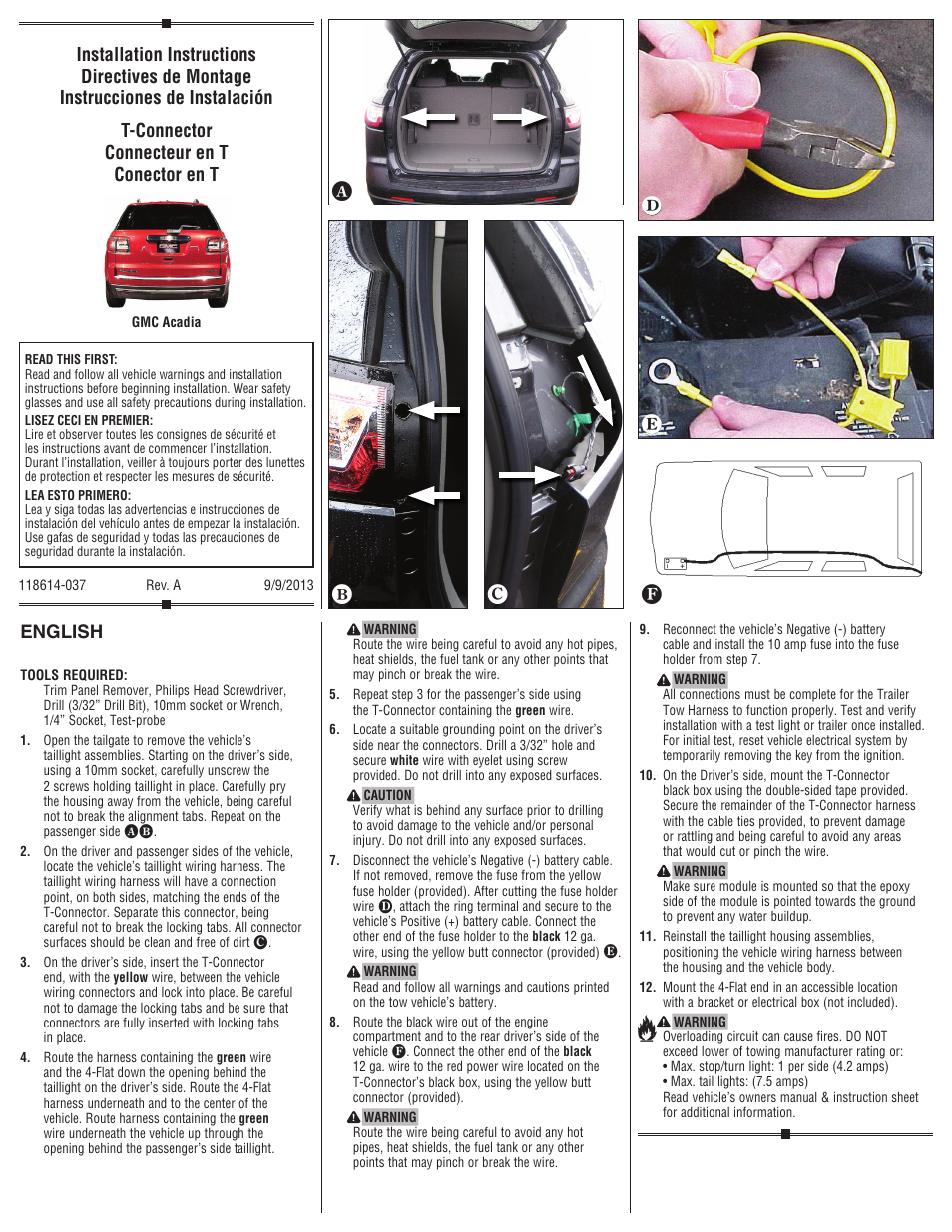 Draw-Tite 118614 T-ONE CONNECTOR User Manual | 1 page