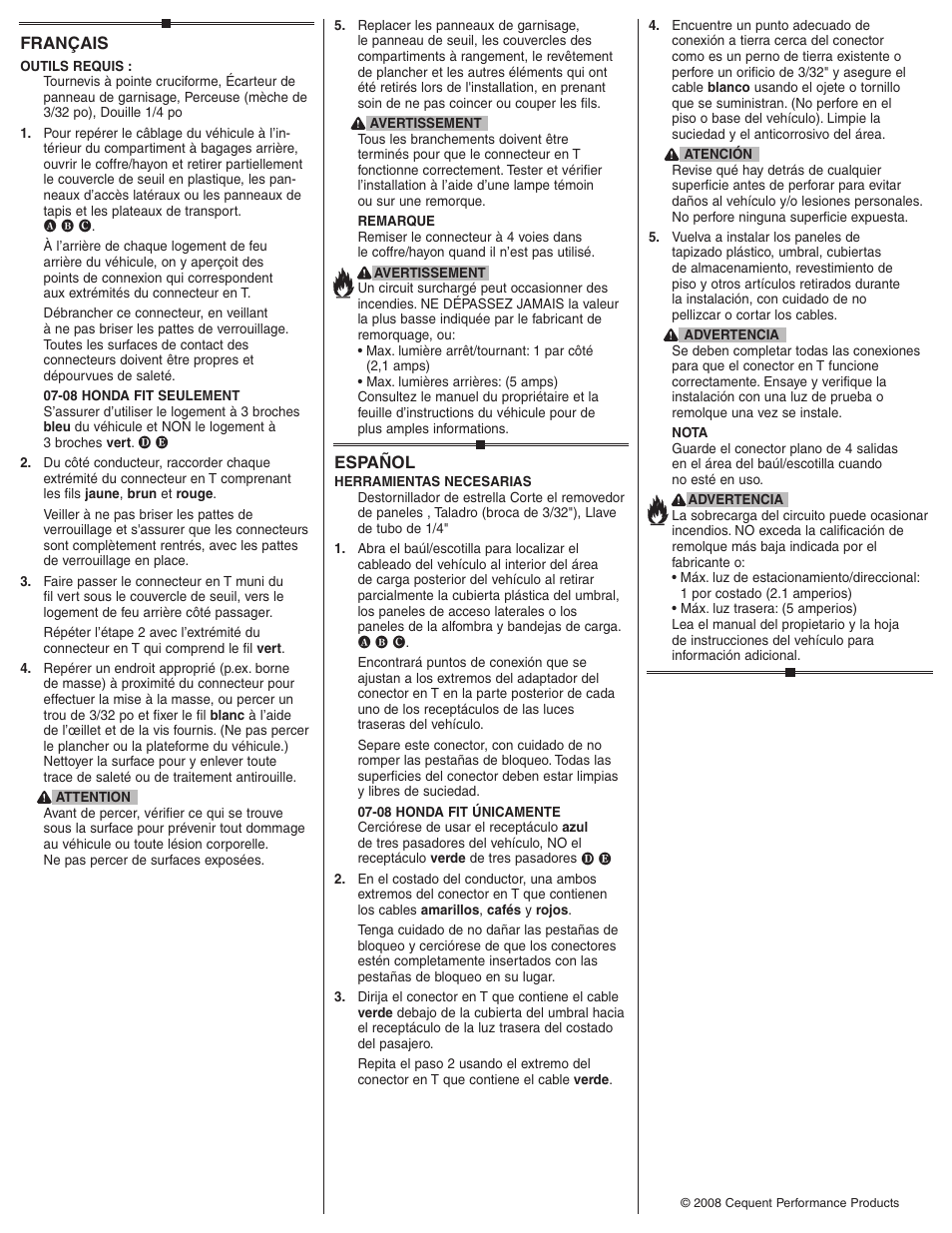 Draw-Tite 118420 T-ONE CONNECTOR User Manual | Page 2 / 2