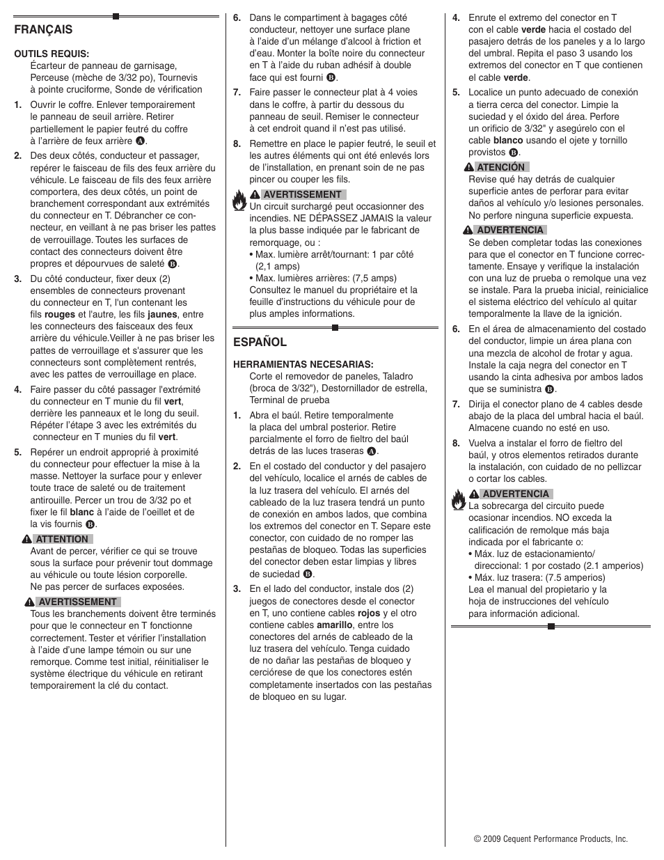 Draw-Tite 118489 T-ONE CONNECTOR User Manual | Page 2 / 2