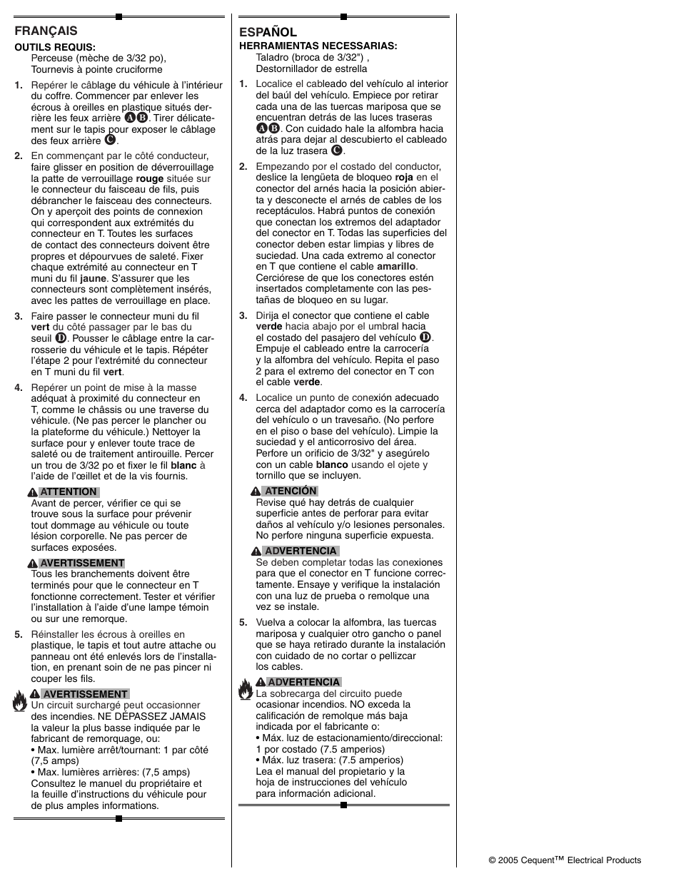 Draw-Tite 118404 T-ONE CONNECTOR User Manual | Page 2 / 2