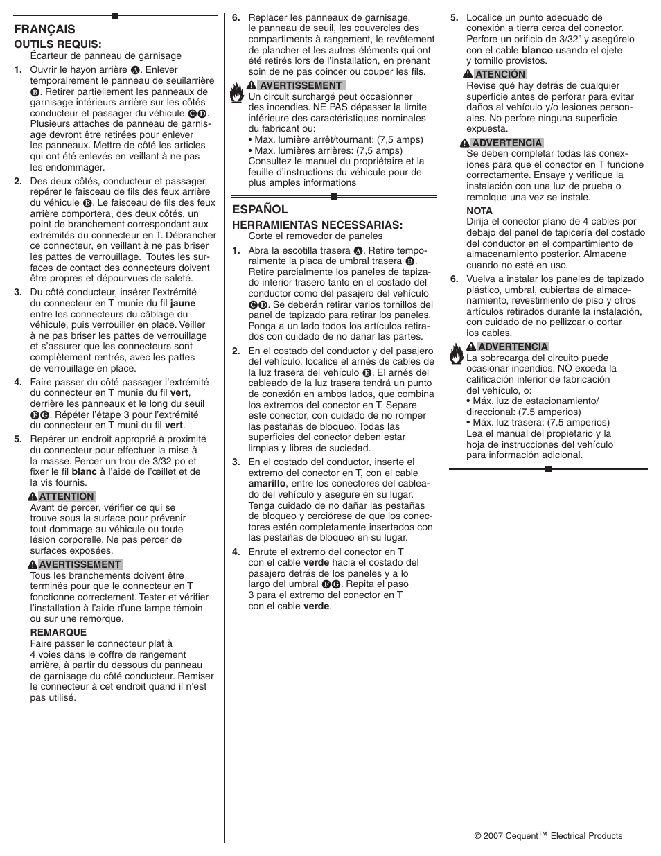 Draw-Tite 118448 T-ONE CONNECTOR User Manual | Page 2 / 2