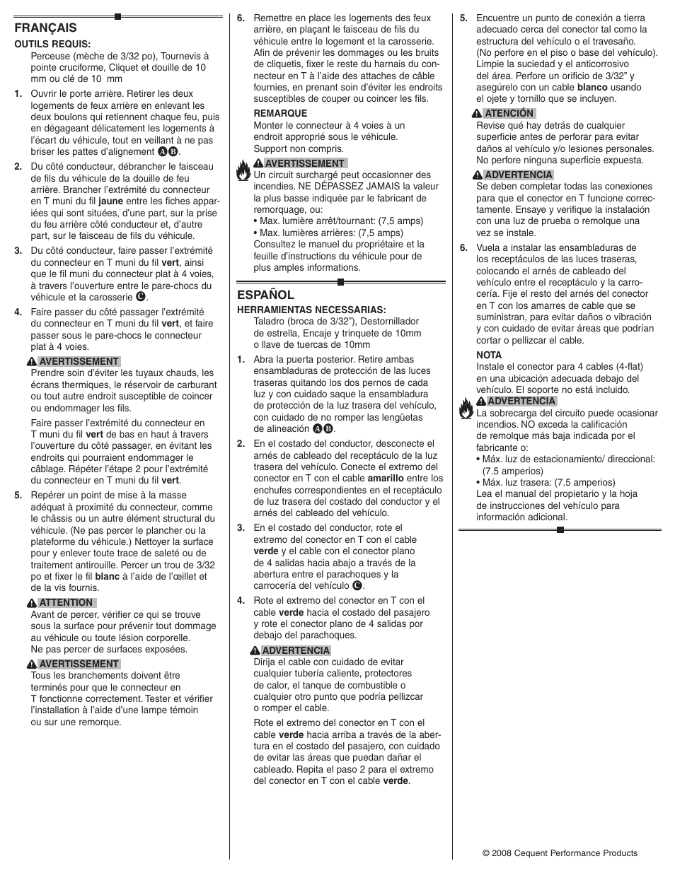 Draw-Tite 118472 T-ONE CONNECTOR User Manual | Page 2 / 2