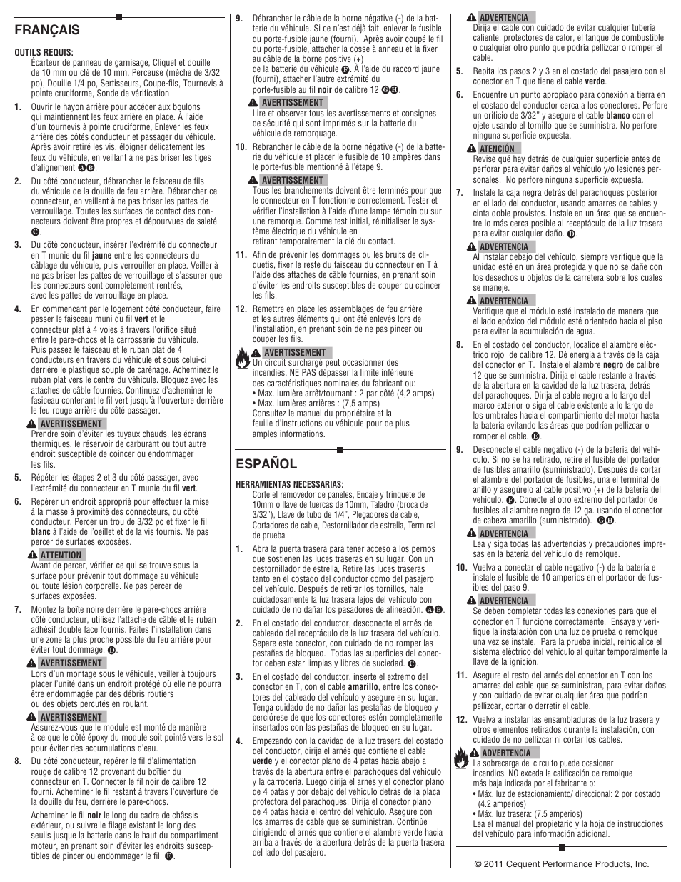 Français, Español | Draw-Tite 118546 T-ONE CONNECTOR User Manual | Page 2 / 2