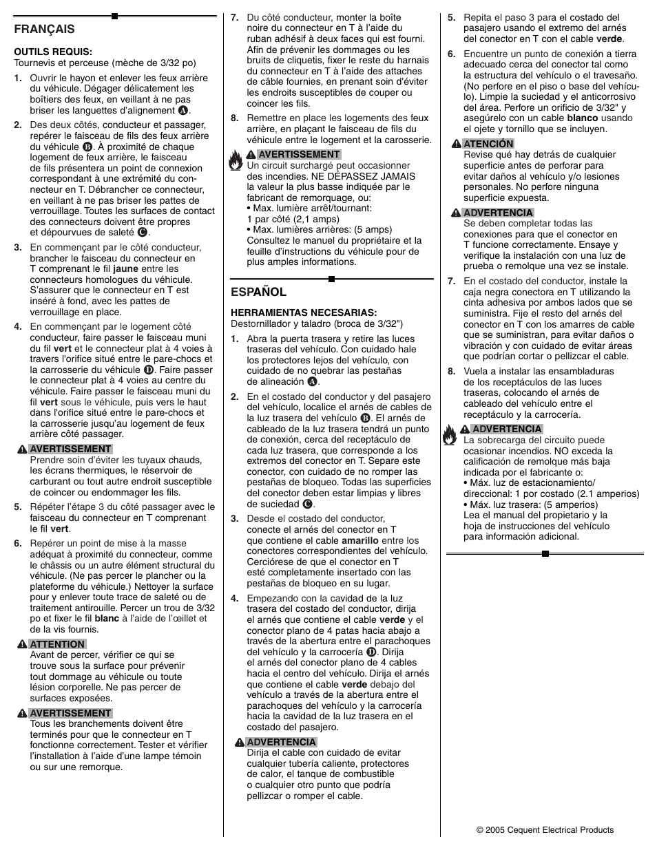 Draw-Tite 118400 T-ONE CONNECTOR User Manual | Page 2 / 2