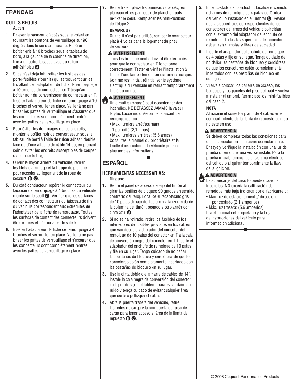 Draw-Tite 118465 T-ONE CONNECTOR User Manual | Page 2 / 2