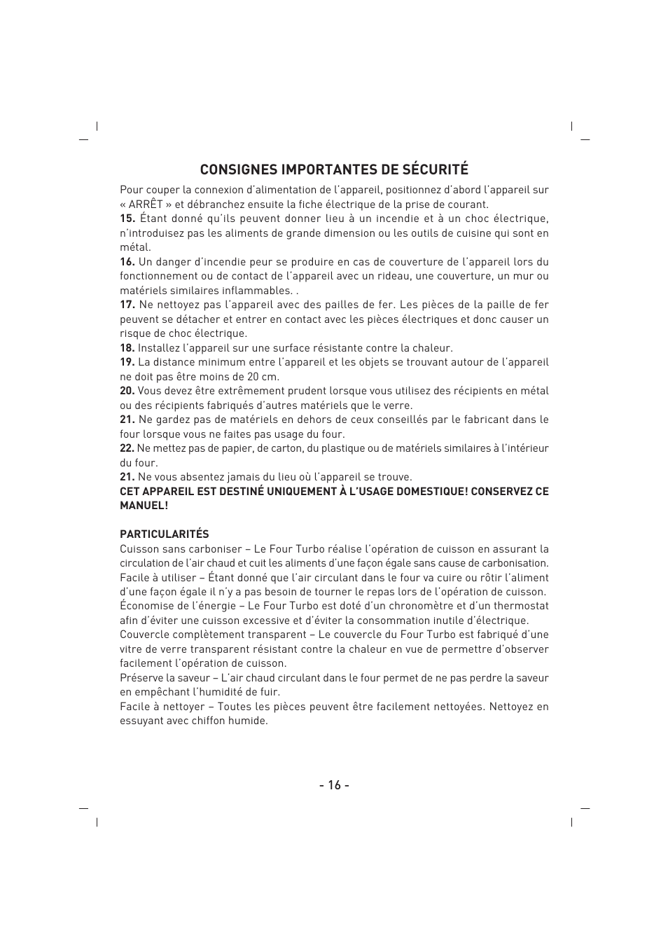SINBO SCO 5023 User Manual | Page 17 / 60