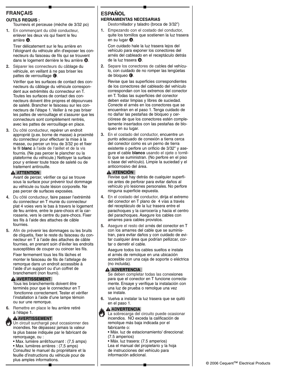 Draw-Tite 118416 T-ONE CONNECTOR User Manual | Page 2 / 2