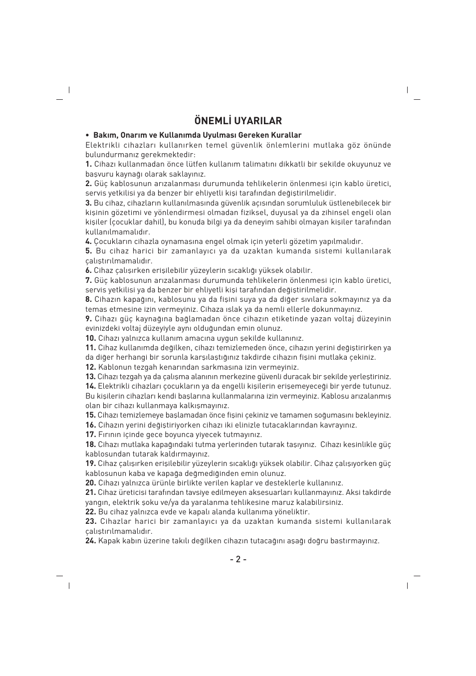 SINBO SCO 5027 User Manual | Page 3 / 48