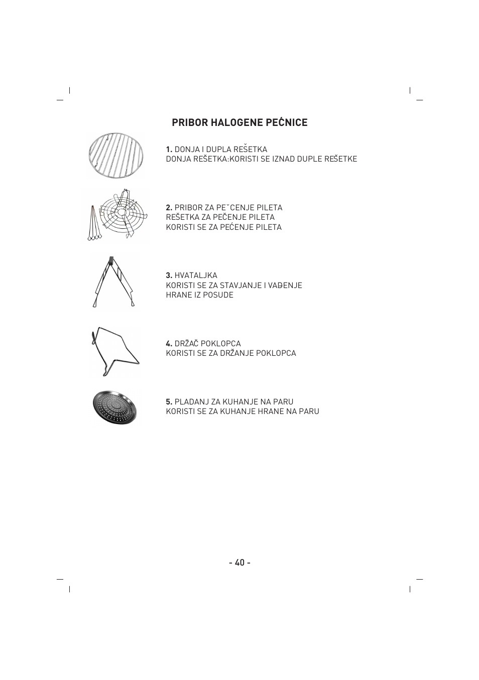 Pribor halogene pe´cnice | SINBO SCO 5027 User Manual | Page 41 / 48