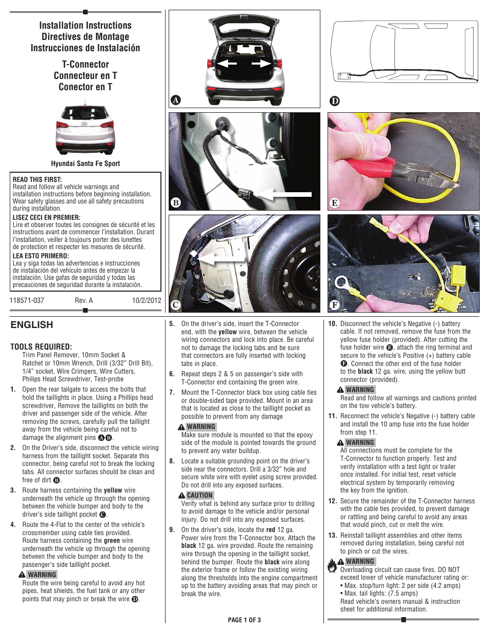 Draw-Tite 118571 T-ONE CONNECTOR User Manual | 3 pages