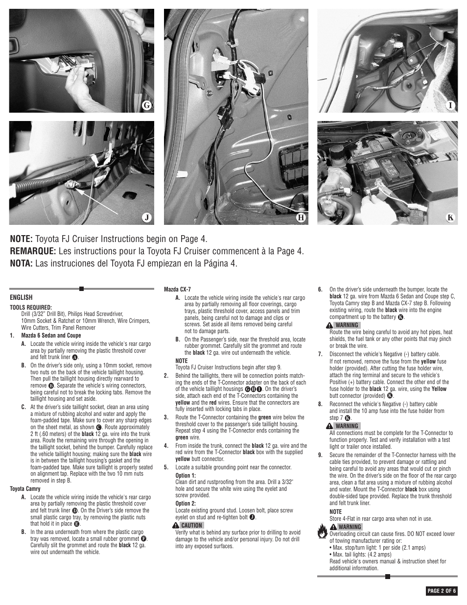 Draw-Tite 118405 T-ONE CONNECTOR User Manual | Page 2 / 6